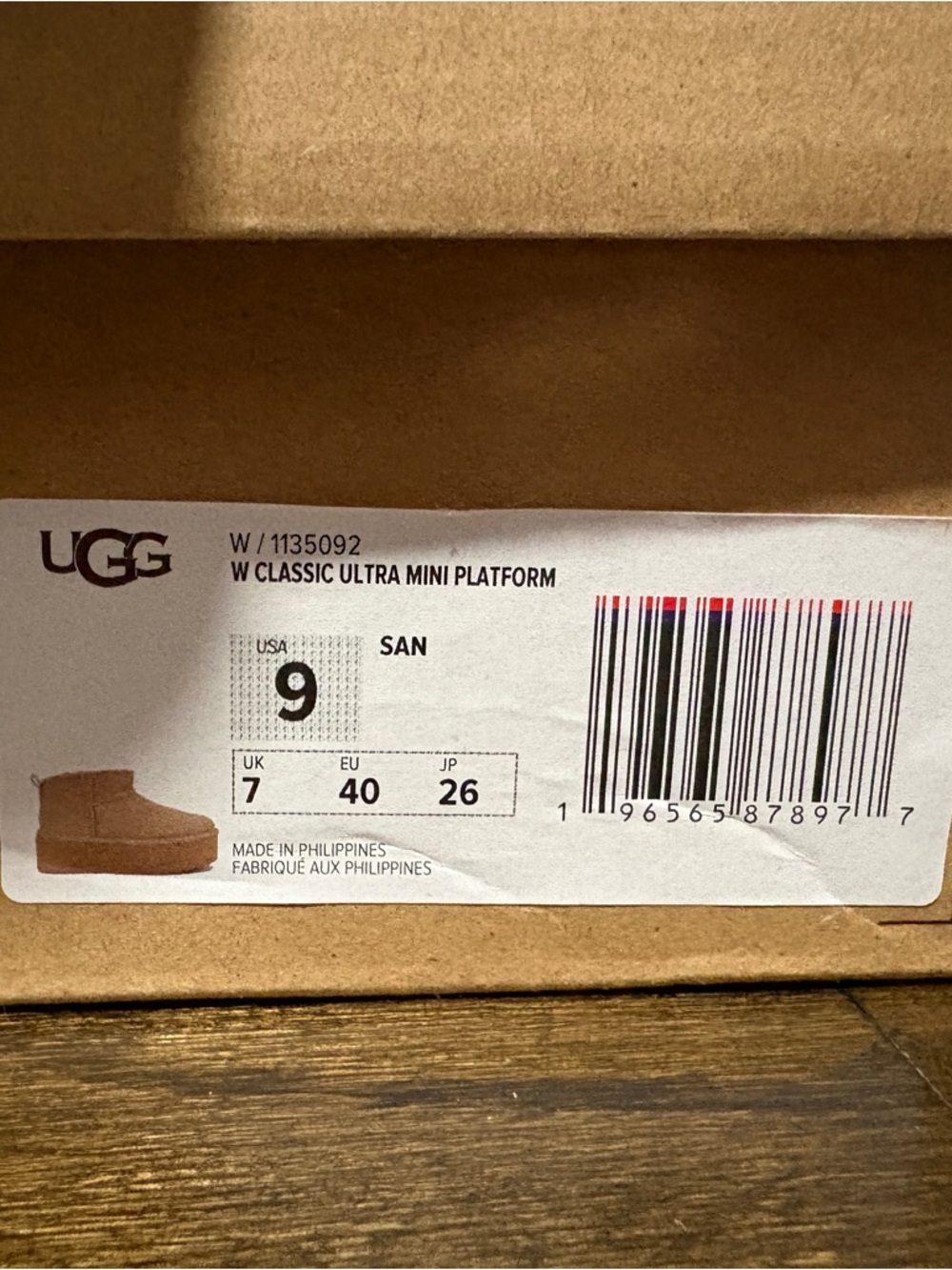 UGG Platform Slip-On Boots in Tan Suede - Picture 8 of 8